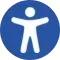Logo accessibilité représentant l'outil Lisio Web Engagé