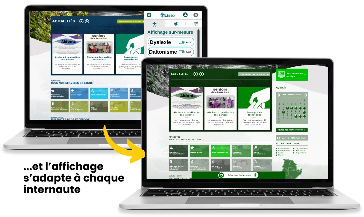 Adaptation LISIO-WebEngagé sur le site de la CC basseZorn
