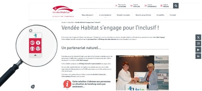 Vendée habitat s'engage dans l'inclusion numérique avec LISIO